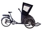 Rickshaw med motor